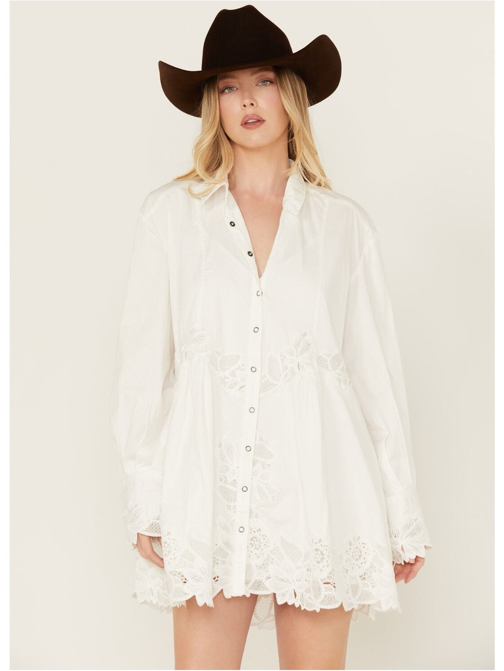 Free People Women's Constance Long Sleeve Mini Dress